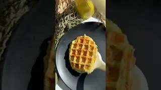 Самые вкусные кабачковые вафли #рецепты