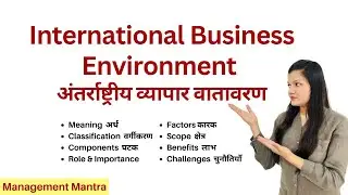 International Business Environment - Meaning, Features, Importance, Components, Roles, Challenges