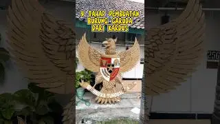 4 TAHAP PEMBUATAN LAMBANG BURUNG GARUDA DARI KARDUS 