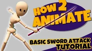 How to animate a Basic Sword Attack | 3D Maya Animation Tutorial for Beginners | HOW 2 ANIMATE