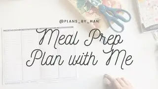Plan With Me || Passion Planner Back Pages Set up || Meal Prep Inserts!