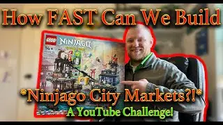 How FAST Can We Build the *NINJAGO CITY MARKETS?!* + CHALLENGE!!