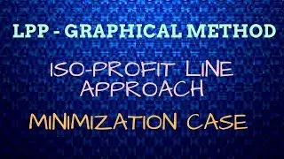Linear Programming: Graphical Method- Iso-Profit  line using Minimization Case