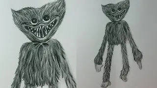 Como Dibujar a HUGGY WUGGY Realista  ✍