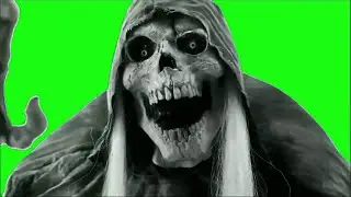 Ghostly Old Woman-green screen