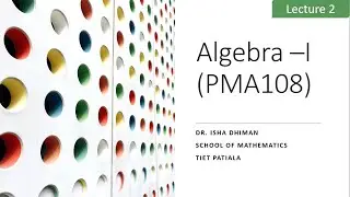 Lecture 2 Groups- More examples