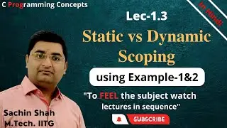 C programming | Static and Dynamic scoping | Scoping rules | Lexical scoping | Fluid Binding