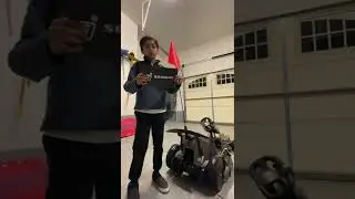 How to install the flag on the Segway nine bot go kart pro!! #shorts #gokart #segwayninebot