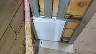 Стена из профилей под кафель