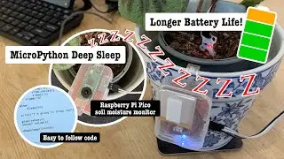MicroPython 'Deep Sleep' for longer battery life - Raspberry Pi plant watering monitor