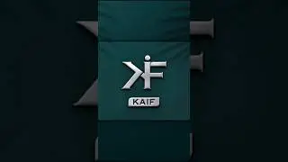 Kaif Name logo design #shorts #graphicdesign #art #logodesign #coreldraw #trending