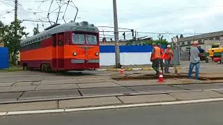 Редкий трамвай   МТВ-82   ( РЗВ-2 )