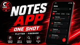 I Built a Notes App Using Flutter & Firebase | One Shot Full Project