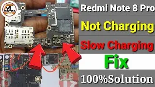 Redmi note 8 pro charging Solution!jumper solution 100% ok ✅ how to fix charging in note 8 pro 💯%