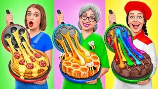 Thử thách nấu ăn giữa tôi và bà | Công cụ và Hacks bí mật đơn giản trong nhà bếp Mega DO Challenge