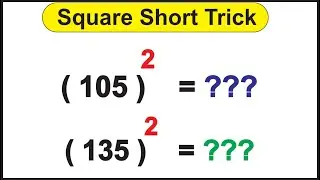 Square of Two and Three digit Numbers in just Moment || Vedic Maths Trick  || Square Short Trick