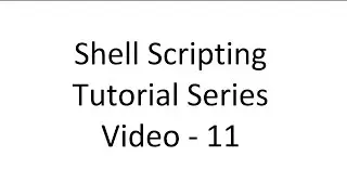 Shell Training 11