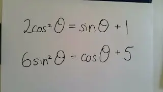 Quadratic Trigonometric Equations