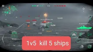 RF Admiral Nakhimov - kill 5 ships - 1v5 -Modern Warships Gameplay #modernwarships #promocode
