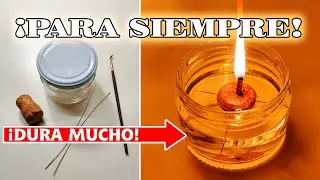 Cómo hacer una vela de aceite que dura mucho tiempo | Vela casera reutilizable
