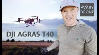 DJI AGRAS T40 - Levee Spraying at Willard Bay