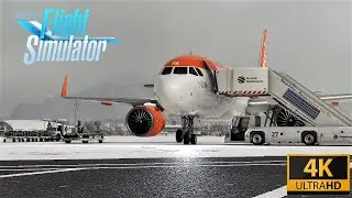 (4K) Winter Snow Storm arrival into Salzburg | Microsoft Flight Simulator 2020 | EXTREME GRAPHICS