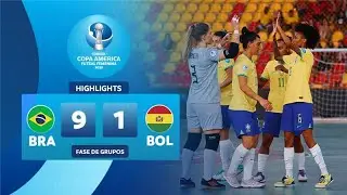BRASIL 9-1 BOLIVIA | Highlights | CONMEBOL Copa América Futsal Femenina 2025™