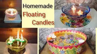 4 Quick and easy floating candle making | Floating Candles | water candle making at home | candles