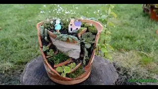 How to Make a Broken Pot  a Miniature Fairy Garden