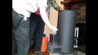 Liberator Prototype Rocket Heater Wood Stove