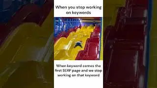 after stop the work on the keywords #seo #seooptimisation