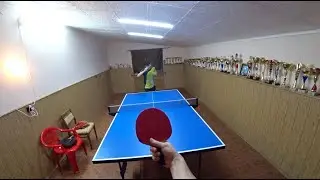 НАСТОЛЬНЫЙ ТЕННИС ОТ ПЕРВОГО ЛИЦА | ИГРАЮ ПРОТИВ КМС | PING PONG FIRST PERSON | TABLE TENNIS |