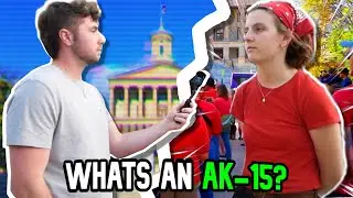 Gun Protestor Says We Need To Ban AK-15s???