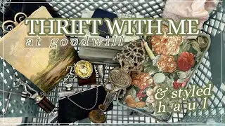 😱Amazing Finds! GOODWILL THRIFTING & STYLED THRIFT HAUL! | Home Decor Thrifting