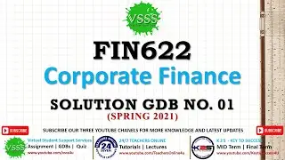 FIN622 GDB No. 1 Solution Spring 2021 | FIN622 GDB 1 Solution 2021