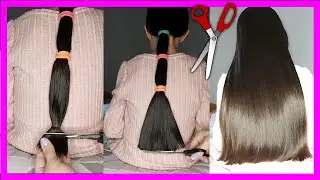 Como cortar el cabello recto fácil tu misma