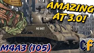 ONE OF THE BEST TANKS FOR ITS BR |M4A3(105) In War Thunder | Crayfish