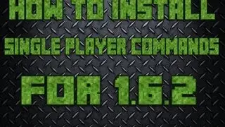 Minecraft Mod Tutorials 1.6.2-How To Install The Single Player Commands Mod
