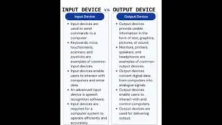 difference between input and output devices 