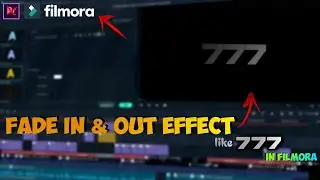how to do FADE IN & OUT text effect like 777 in filmora | EViNASH