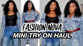 MINI FALL HAUL || FASHION NOVA TRY ON || DENIM JACKETS