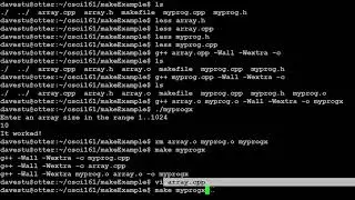 Intro to make and makefiles (using linux/C++ examples)