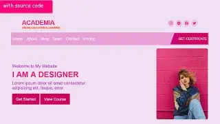 website design | website header using html and css