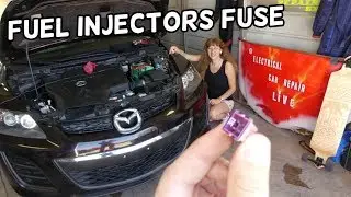 FUEL INJECTOR FUSE REPLACEMENT LOCATION MAZDA CX-7. MAZDA NOT STARTING DUE TO FUEL INJECTORS FUSE