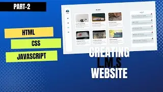 js projects for beginners in hindi | html css javascript project | lms | full responsive website