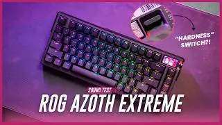 How a $499 Pre-Built Keyboard Sounds | ROG Azoth Extreme Sound Test
