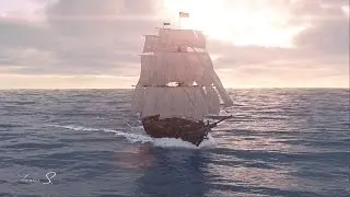 Houdini FX and 3ds Max - Sailing Ship
