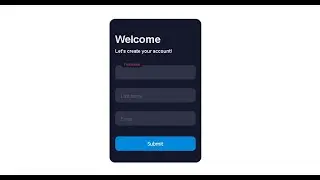 Sign Up Form Design With Floating Placeholder Text - Pure CSS Tutorial