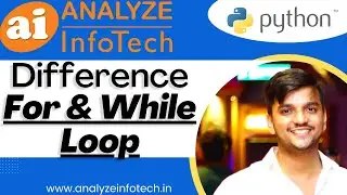 Difference between FOR LOOP and WHILE LOOP in Python programming | Python programming tutorial