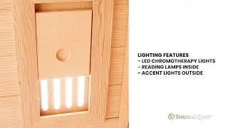 SpiritualQuest One Person Infrared Sauna | At Home Salt Therapy | Boost Health